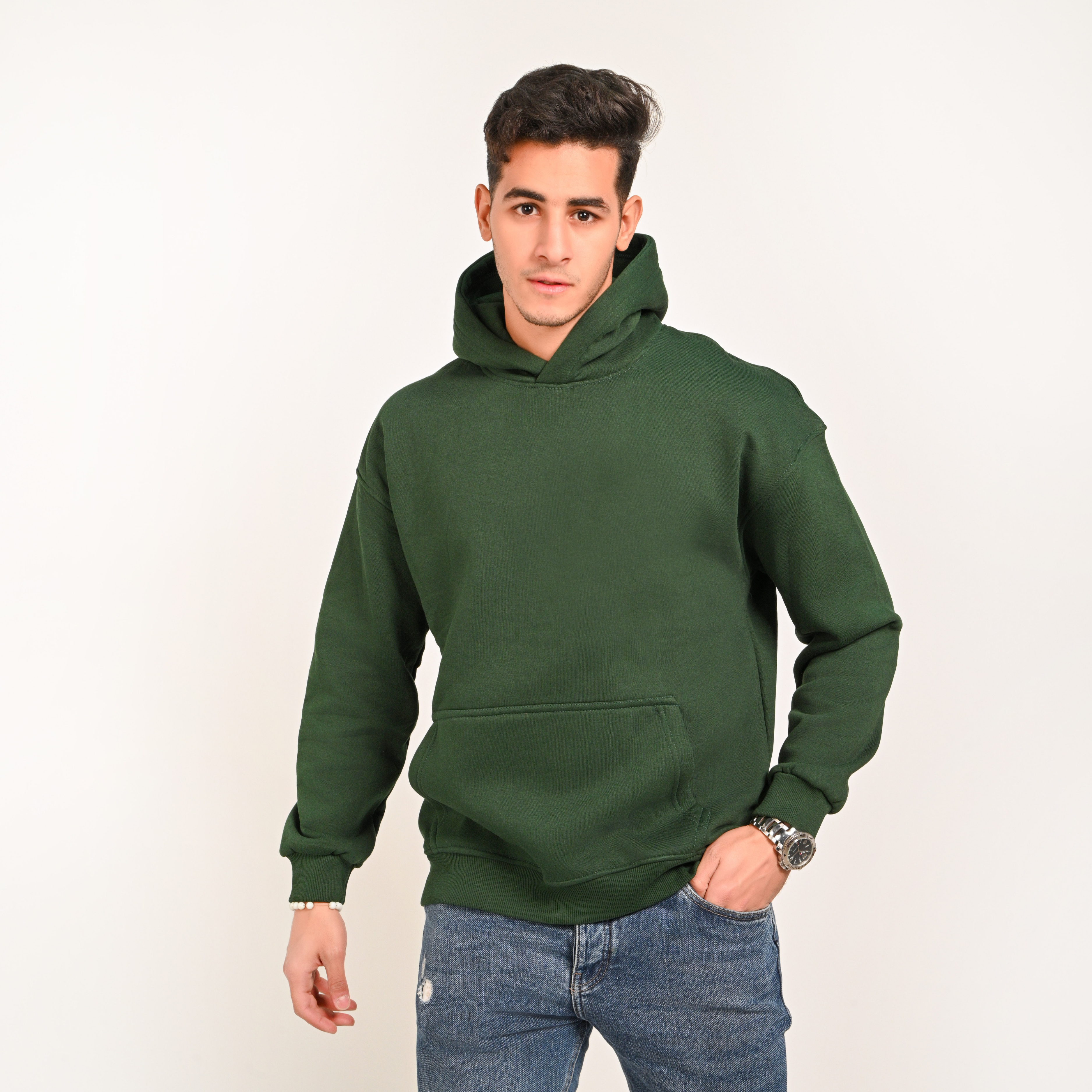 هودى بيزك اخضر