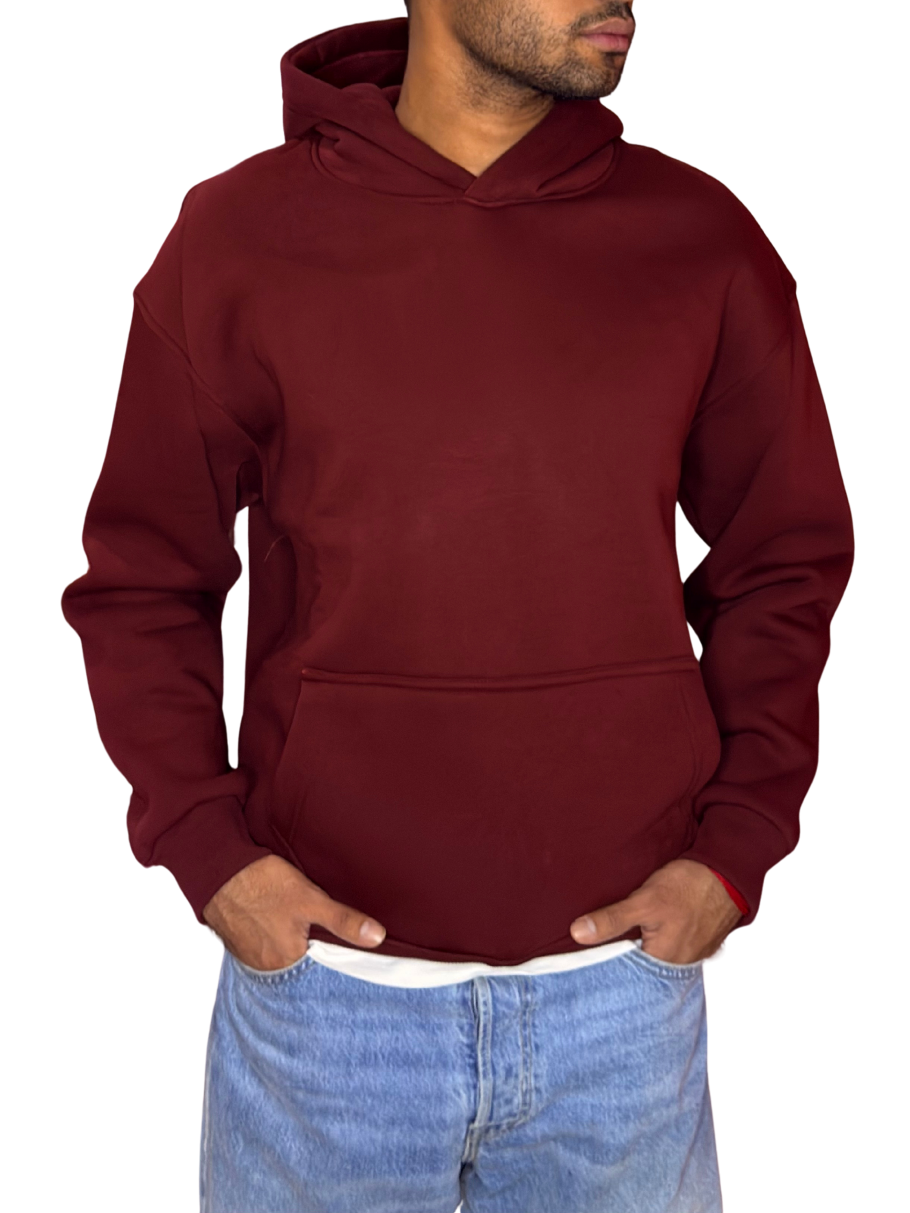 Burgundy Basic Hoodie