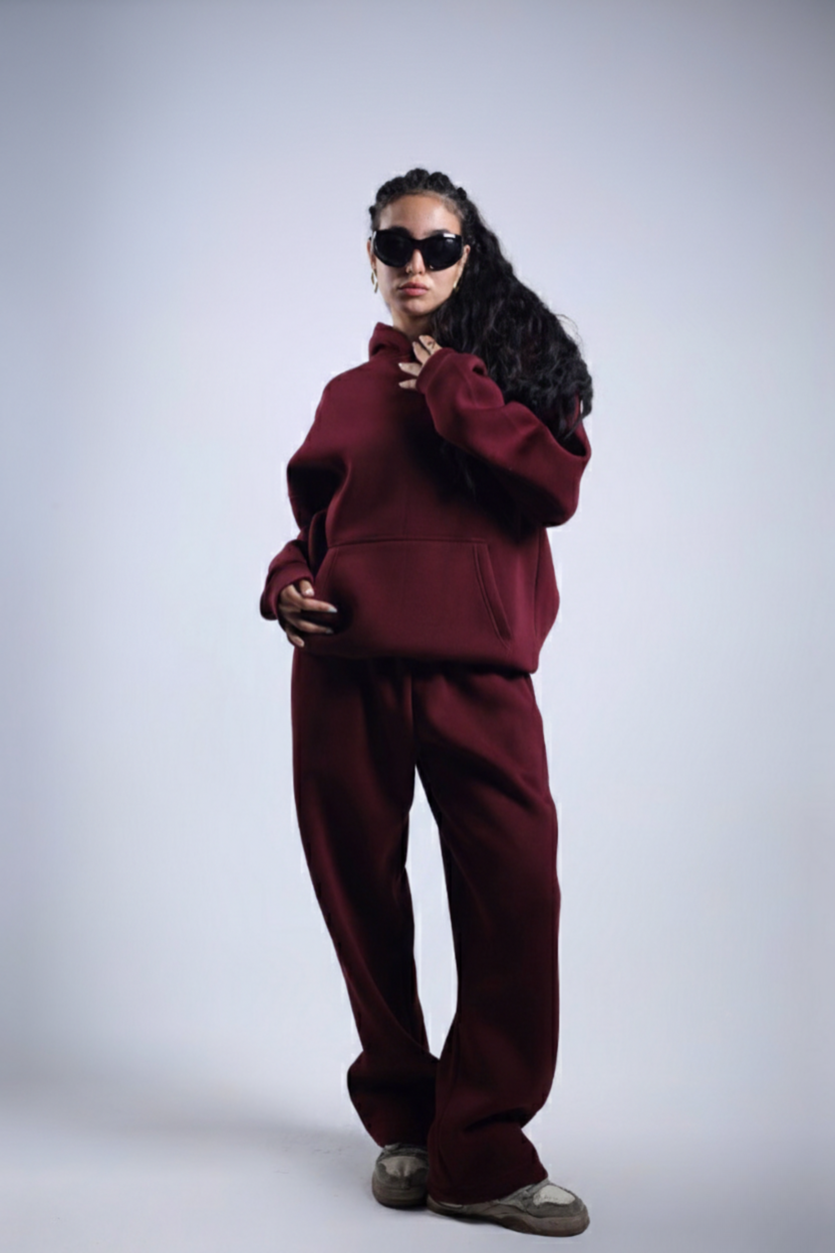 Burgundy Basic Hoodie