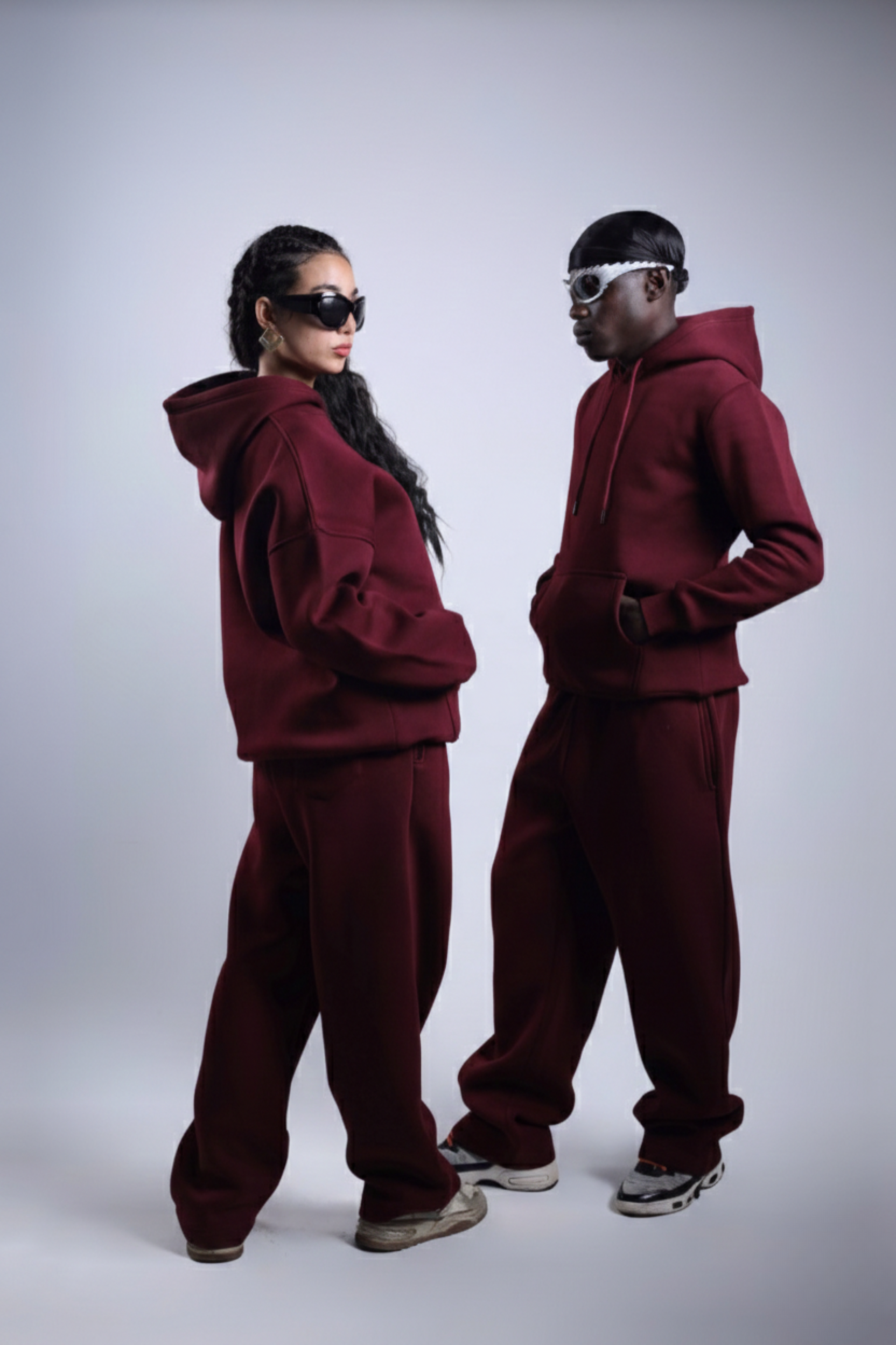 Burgundy Basic Hoodie